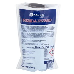 Nasączone ściereczki do czyszczenia i dezynfekcji powierzchni MERIDA DESMED, 200 sztuk