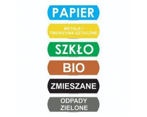 Naklejki na kosze do segregacji Image
