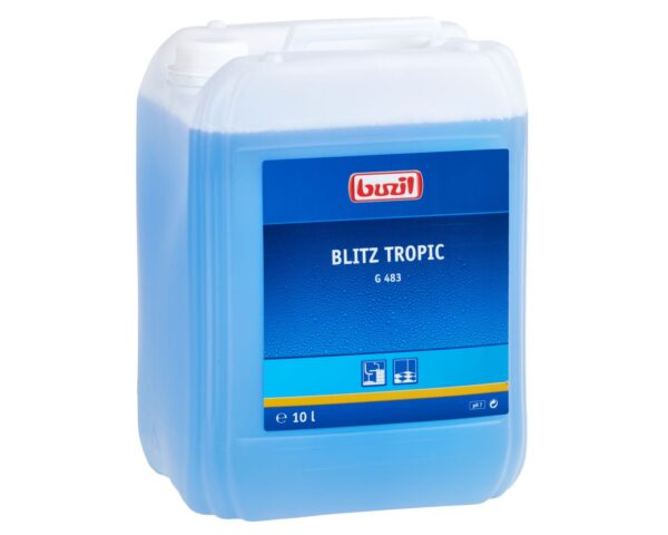 G483 Blitz Tropic - środek do codziennego mycia powierzchni wodoodpornych, kanis ter 10 l G483 Blitz Tropic - środek do codziennego mycia powierzchni wodoodpornych, kanis ter 10 l