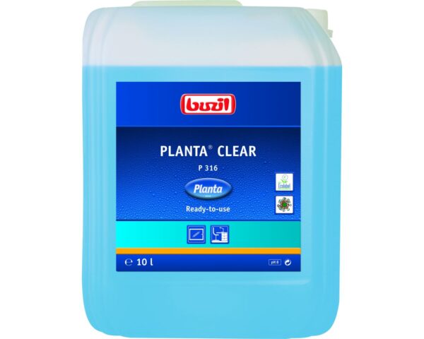 P316 Planta Clear 10 l, ekologiczny, gotowy do użycia płyn do mycia szyb