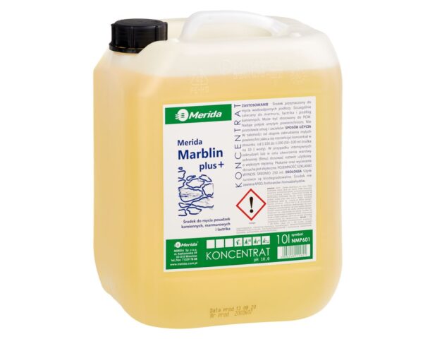 MERIDA MARBLIN PLUS środek do mycia podłóg z kamienia naturalnego i sztucznego, kanister 10 l MERIDA MARBLIN PLUS środek do mycia podłóg z kamienia naturalnego i sztucznego, kanister 10 l