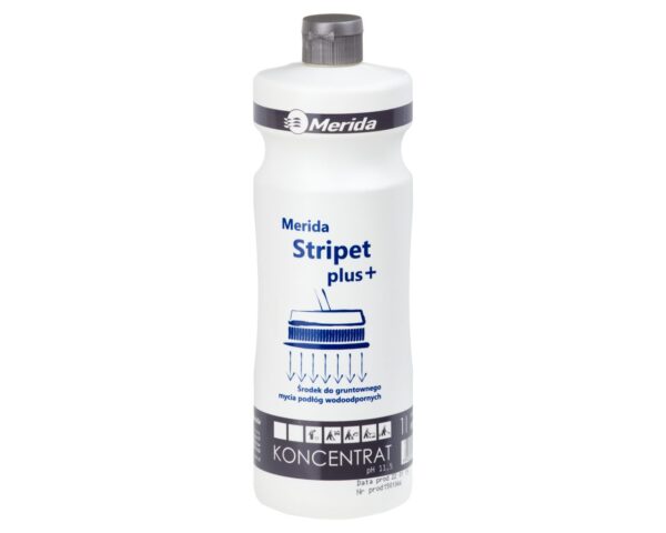 MERIDA STRIPET PLUS środek do gruntownego mycia powierzchni wodoodpornych, butelka 1 l MERIDA STRIPET PLUS środek do gruntownego mycia powierzchni wodoodpornych, butelka 1 l