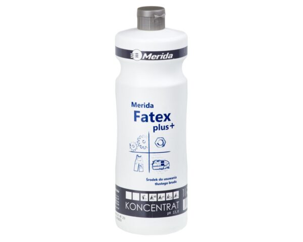 MERIDA FATEX PLUS środek do usuwania tłustego brudu, butelka 1 l MERIDA FATEX PLUS środek do usuwania tłustego brudu, butelka 1 l