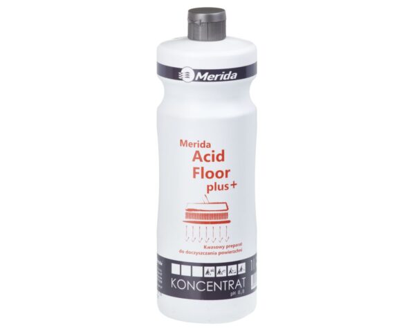 MERIDA ACIDFLOOR PLUS 1 l, środek kwasowy do czyszczenia gresu i płytek antypoślizgowych