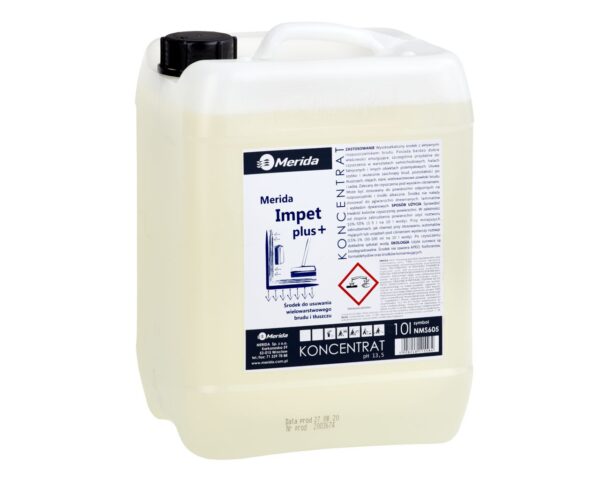 MERIDA IMPET PLUS środek do usuwania wielowarstwowego brudu i tłuszczu, kanister 10 l MERIDA IMPET PLUS środek do usuwania wielowarstwowego brudu i tłuszczu, kanister 10 l