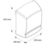 Elektryczna suszarka do rąk OPTIMA - obudowa metalowa, kolor BIAŁY