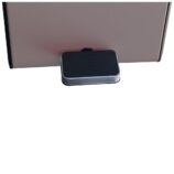 Kosz z przyciskiem pedałowym, prostokątny, 7 l, metalowy, brązowy