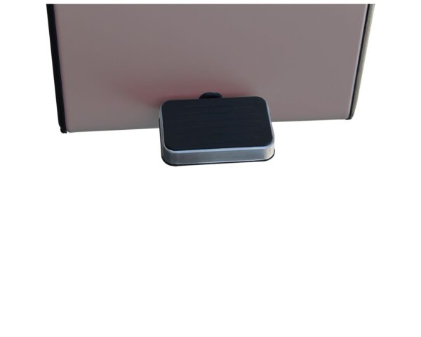 Kosz z przyciskiem pedałowym, prostokątny, 7 l, metalowy, brązowy Kosz z przyciskiem pedałowym, prostokątny, 7 l, metalowy, brązowy