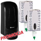 Dozownik mydła w pianie MERIDA ONE i 2 wkłady z mydłem MERIDA ONE SENSITIVE ICE BLUE