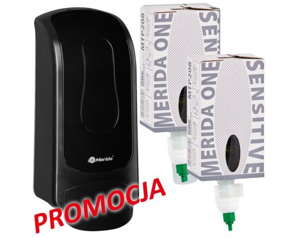 Dozownik mydła w pianie MERIDA ONE i 2 wkłady z mydłem MERIDA ONE SENSITIVE ICE BLUE Dozownik mydła w pianie MERIDA ONE i 2 wkłady z mydłem MERIDA ONE SENSITIVE ICE BLUE