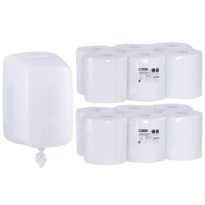 Pojemnik na ręczniki w roli MERIDA HARMONY za 25 zł netto przy zakupie 2 opakowań ręczników w roli MERIDA ECONOMY CENTER PULL MAXI REB701 (12 x 320 m = 3 840 m)