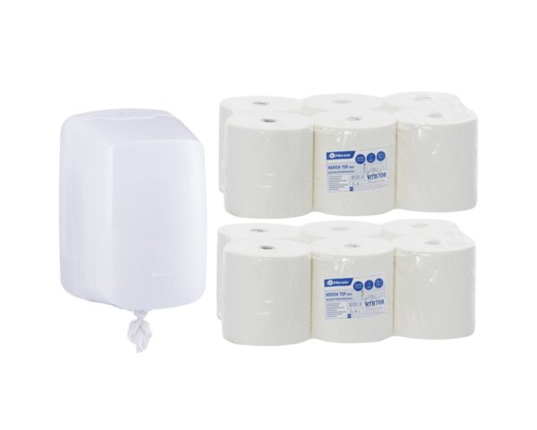 Pojemnik na ręczniki w roli MERIDA HARMONY za 25 zł netto przy zakupie 2 opakowań ręczników w roli MERIDA TOP CENTER PULL MAXI RTB708 (12 x 320 m = 3 840 m) Pojemnik na ręczniki w roli MERIDA HARMONY za 25 zł netto przy zakupie 2 opakowań ręczników w roli MERIDA TOP CENTER PULL MAXI RTB708 (12 x 320 m = 3 840 m)