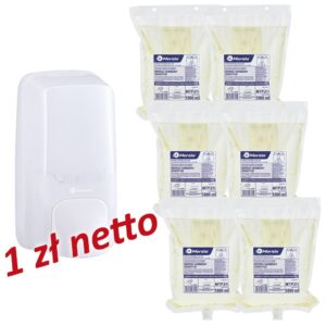 Dozownik mydła w pianie MERIDA HARMONY za 1 zł netto przy zakupie 6 wkładów z mydłem MERIDA HARMONY SENSITIVE