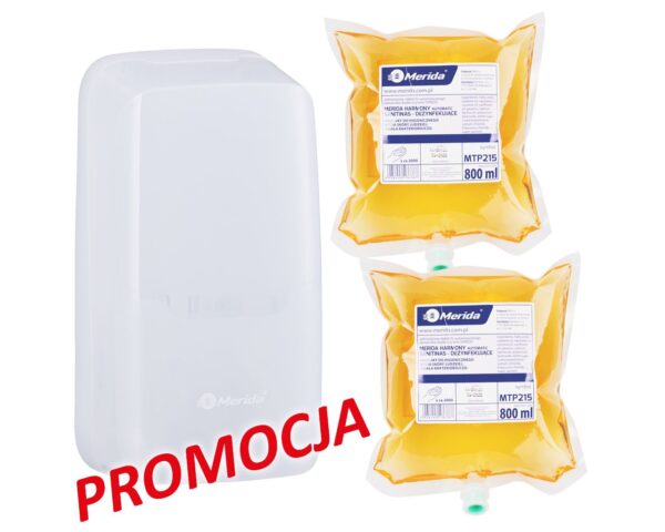 Automatyczny bezdotykowy dozownik mydła w pianie MERIDA HARMONY i 2 wkłady z mydłem MERIDA HARMONY AUTOMATIC SANITINAS - DEZYNFEKUJĄCE Automatyczny bezdotykowy dozownik mydła w pianie MERIDA HARMONY i 2 wkłady z mydłem MERIDA HARMONY AUTOMATIC SANITINAS - DEZYNFEKUJĄCE