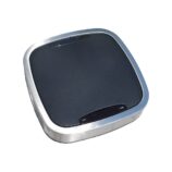 Kosz automatyczny SENSOR, bezdotykowy, kwadratowy, stal matowa 12 l