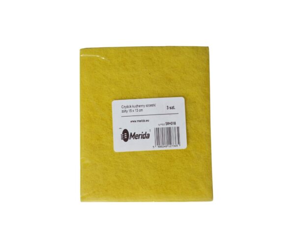 Czyścik kuchenny szorstki żółty, 15 x 13 cm, paczka 3 szt. Czyścik kuchenny szorstki żółty, 15 x 13 cm, paczka 3 szt.