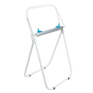 Stojak na przemysłowe czyściwa w rolach metalowy kolor BIAŁY