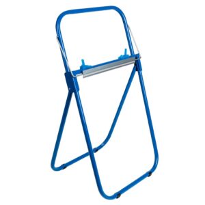 Stojak na przemysłowe czyściwa w rolach metalowy kolor NIEBIESKI