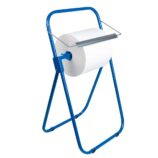 Stojak na przemysłowe czyściwa w rolach metalowy kolor NIEBIESKI