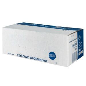 Czyściwo włókninowe w listkach, BIAŁE, karton 100 szt.