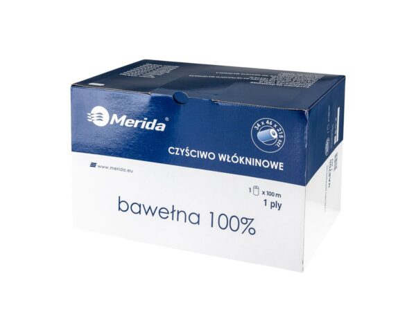 Czyściwo bawełniane BIAŁE, rolka w dyspenserze, długość 100 m Czyściwo bawełniane BIAŁE, rolka w dyspenserze, długość 100 m