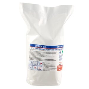 Chusteczki nasączone do chirurgicznej i higienicznej dezynfekcji rąk i powierzchni MERIDA DDR+, wkład uzupełniający do tuby, 15 m, 100 listków