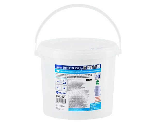 Chusteczki nasączone do czyszczenia powierzchni wodoodpornych MERIDA SUPER BŁYSK, rolka 65 m, 260 listków Chusteczki nasączone do czyszczenia powierzchni wodoodpornych MERIDA SUPER BŁYSK, rolka 65 m, 260 listków