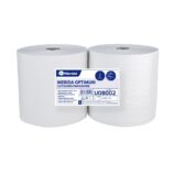 Czyściwo papierowe MERIDA OPTIMUM 29, długość 400 m, dwuwarstwowe, BIAŁE, zgrzewka 2 sztuki