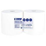 Czyściwo papierowe MERIDA TOP 27, długość 231,8 m, dwuwarstwowe, BIAŁE, zgrzewka 2 sztuki