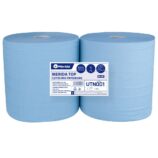 Czyściwo papierowe MERIDA TOP 30, długość 157 m, czterowarstwowe, NIEBIESKIE, zgrzewka 2 sztuki