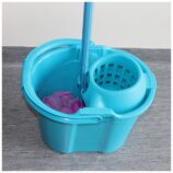 Wiadro z wyciskarką, poj. 15,5 l, niebieskie