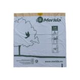 Jednorazowe worki na śmieci z taśmą ściągającą, zapachowe MERIDA TOP, pojemność 3-6 l, rolka 40 szt., BIAŁE