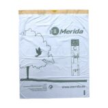 Jednorazowe worki na śmieci z taśmą ściągającą, zapachowe MERIDA TOP, pojemność 12-15 l, rolka 20 szt., BIAŁE