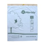 Jednorazowe worki na śmieci z taśmą ściągającą, zapachowe MERIDA TOP, pojemność 18-28 l, rolka 20 szt., BIAŁE